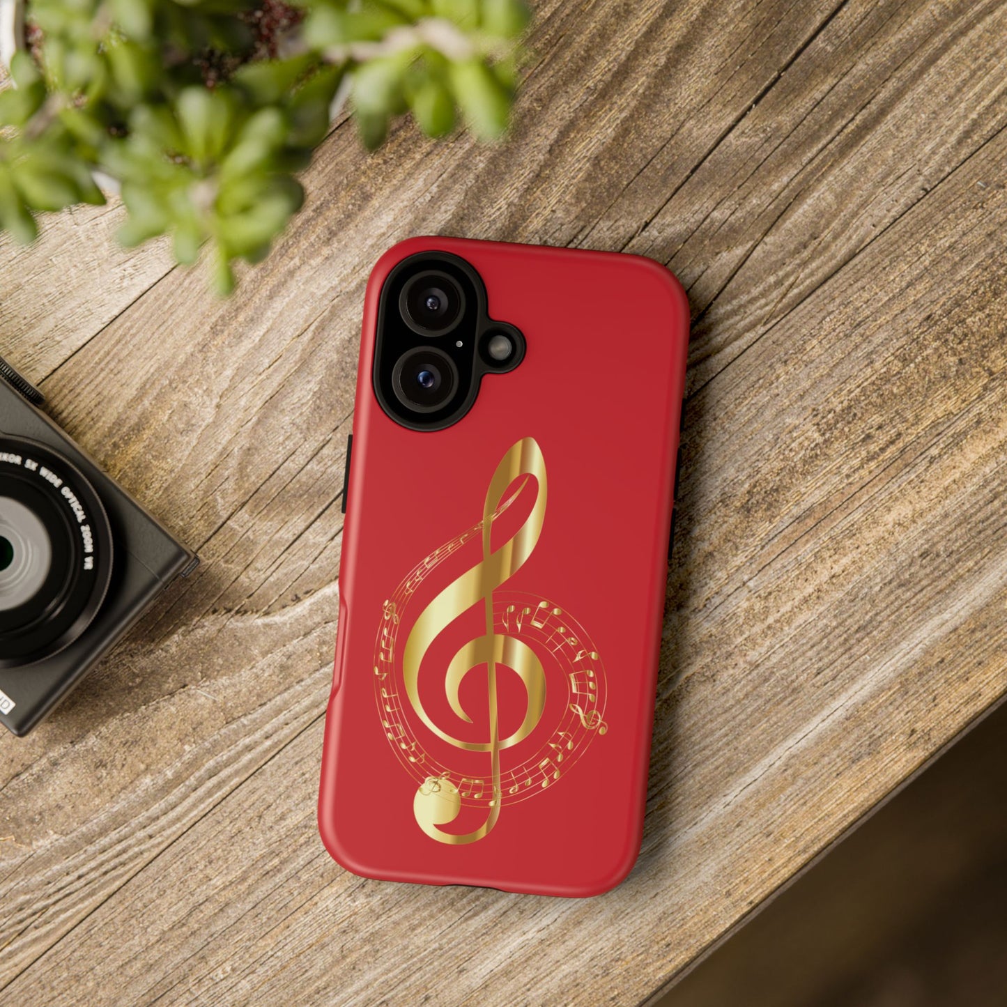 Tough Cases - Red Musical Note