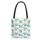Floral Design Tote Bag | Reusable Shopping Bag, Beach Tote, Eco-Friendly Bag, Gift for Her, Travel Organizer
