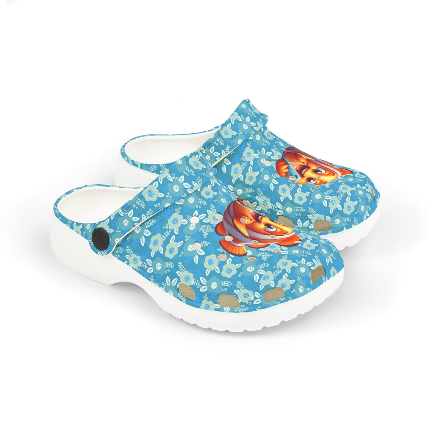 Colorful Cartoon Fish Kid's Clogs, Fun Summer Footwear, Kids Beach Shoes, Playful EVA Sandals, Gift for Kids