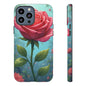 Floral Phone Case, Tough Cases with Elegant Rose Design, Stylish iPhone Cover, Rose Flower Gift for Nature Lovers, Unique Mobile Accessories