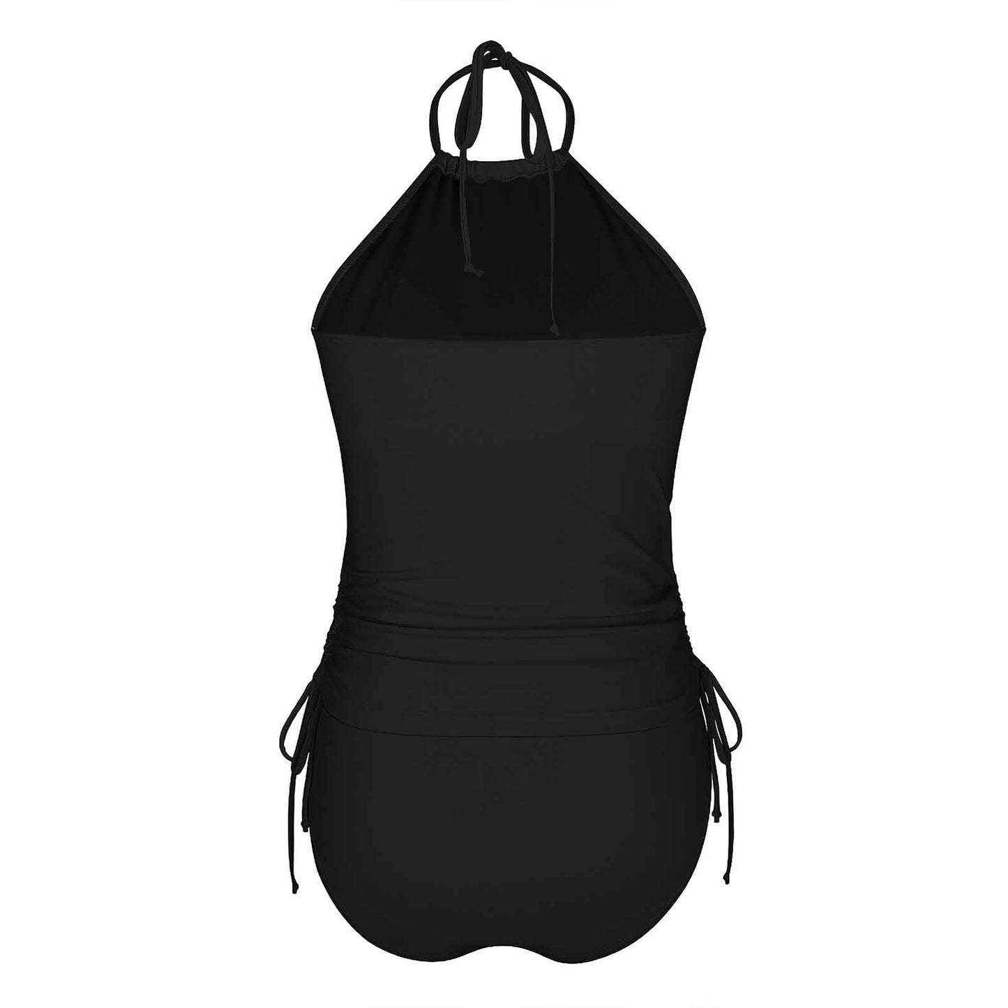 DTF Halter High Neck 2-Piece Swimsuit Set for Women