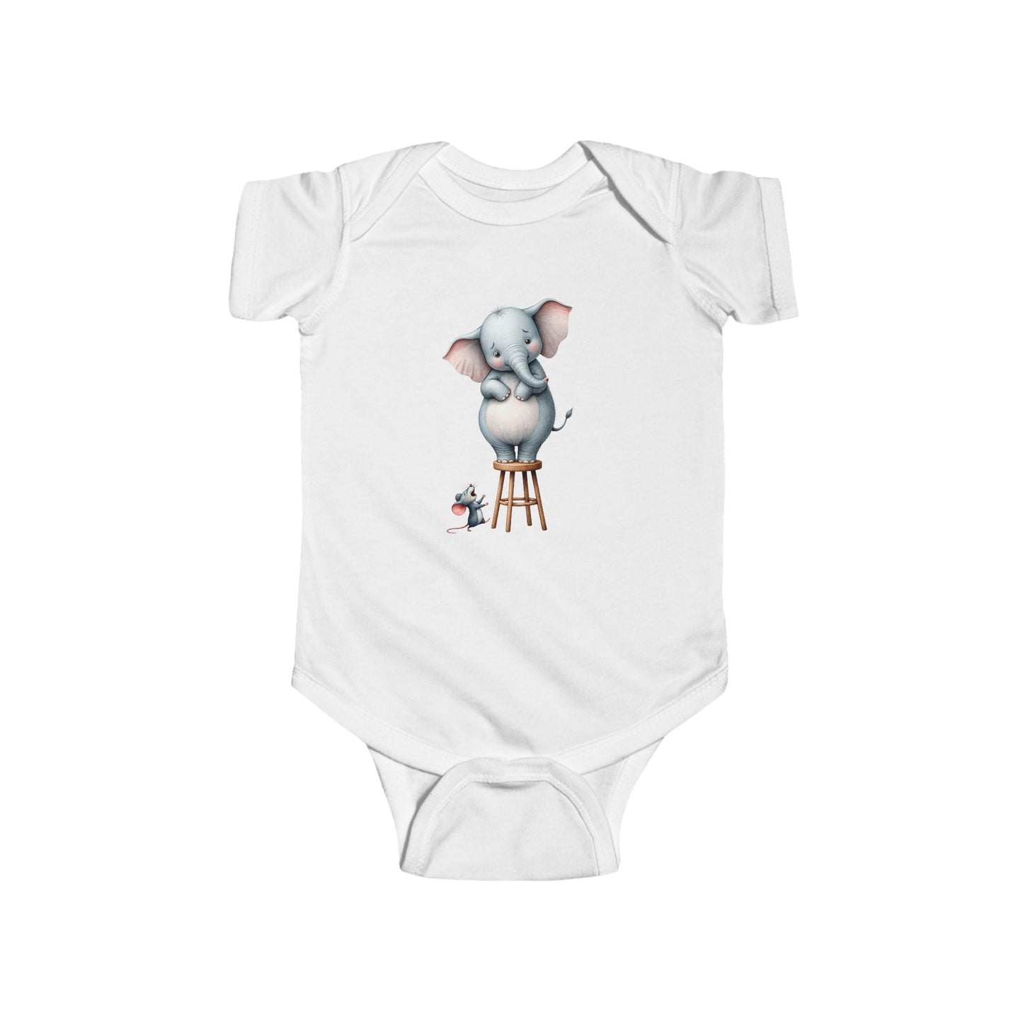 Cute Elephant Infant Bodysuit, Baby Shower Gift, Newborn Outfit, Animal Print Onesie, Infant Gift, Toddler Clothes