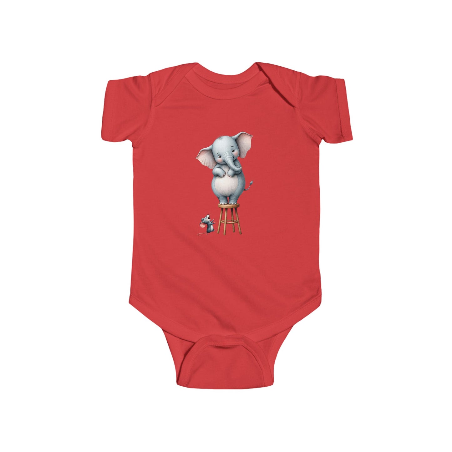 Cute Elephant Infant Bodysuit, Baby Shower Gift, Newborn Outfit, Animal Print Onesie, Infant Gift, Toddler Clothes