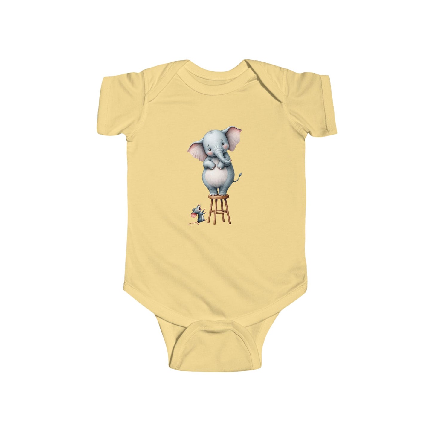 Cute Elephant Infant Bodysuit, Baby Shower Gift, Newborn Outfit, Animal Print Onesie, Infant Gift, Toddler Clothes