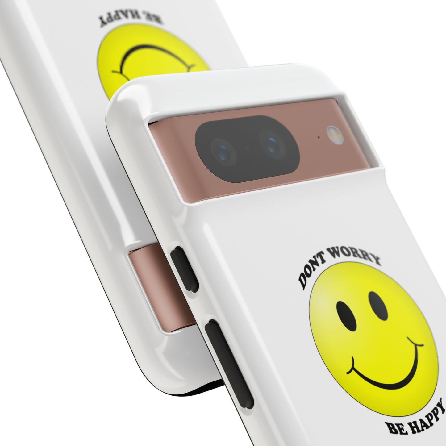 Happy Face Phone Case, Tough Cases, Don’t Worry, Be Happy, Cute Gift for Friends, Positive Vibes, Fun Mobile Accessories