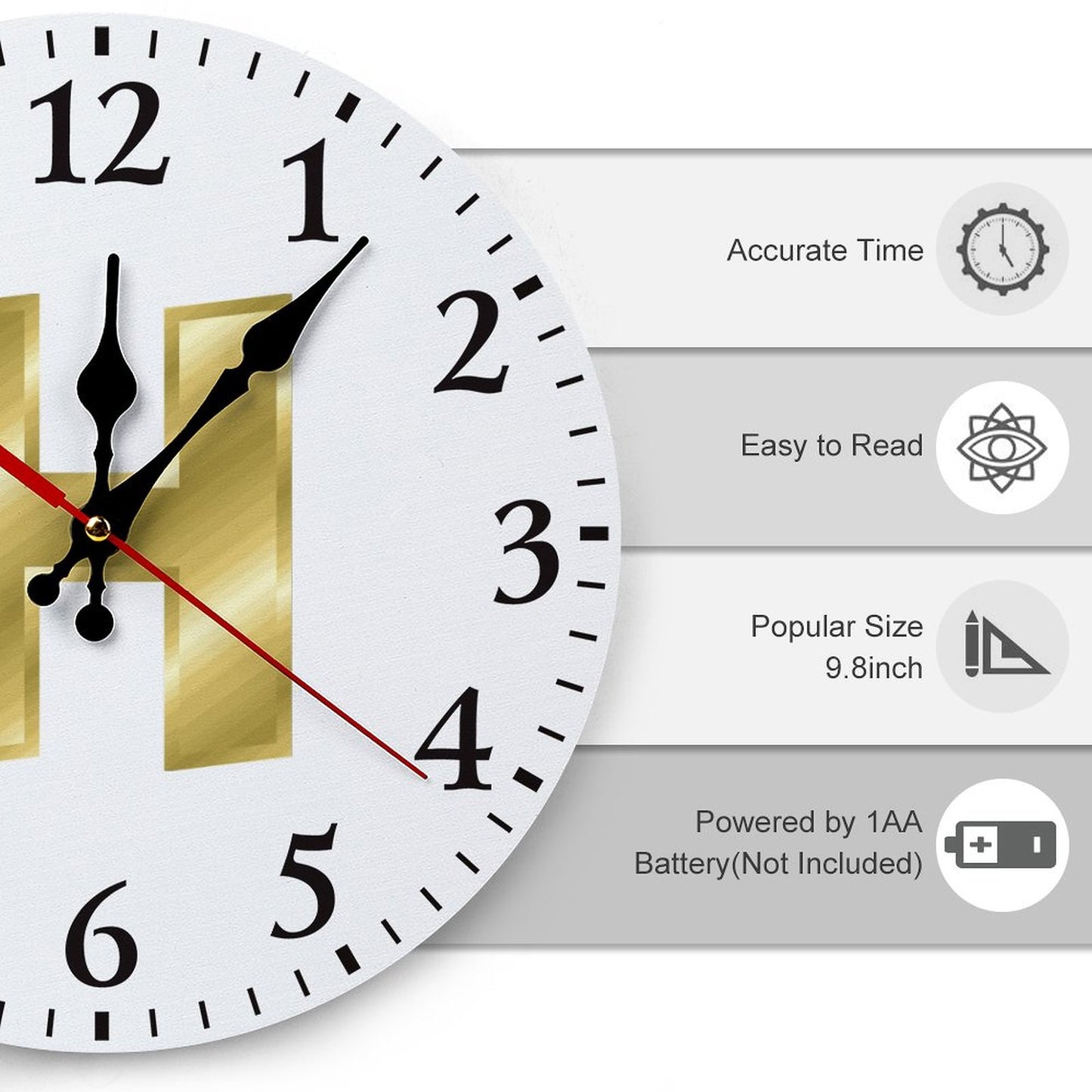 Modern Wooden Wall Clock