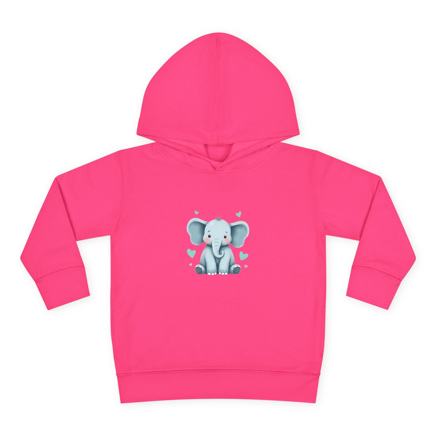 Adorable Elephant Toddler Fleece Hoodie, Kids Pullover, Baby Shower Gift, Birthday Present, Cute Animal Apparel, Cozy Toddler Wear