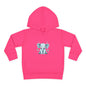 Adorable Elephant Toddler Fleece Hoodie, Kids Pullover, Baby Shower Gift, Birthday Present, Cute Animal Apparel, Cozy Toddler Wear