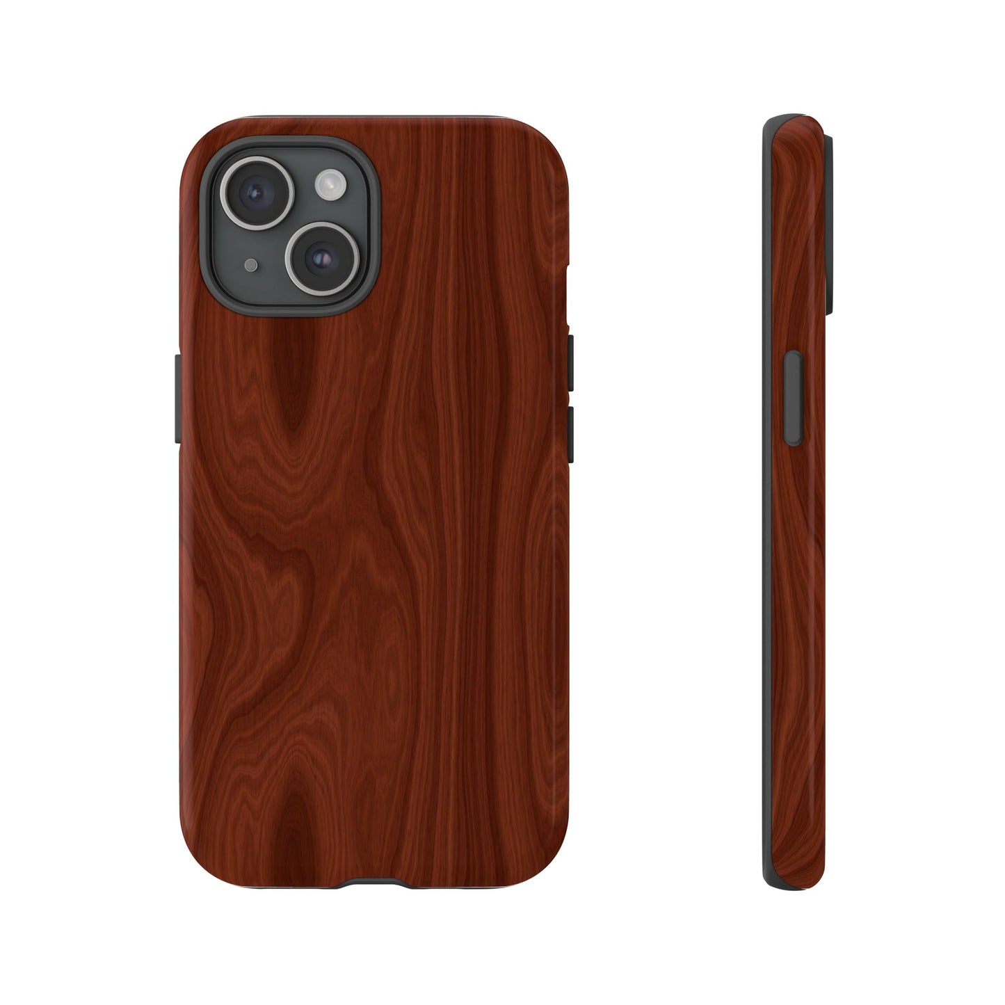Wood Grain Phone Case, Stylish Tough Cases, Nature-Inspired Protective Cover, Unique Gifts for Him and Her, Eco-Friendly Tech Accessory