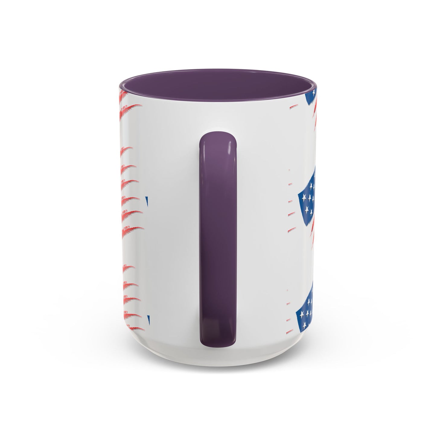 Patriotic Accent Coffee Mug | USA Flag Design, Perfect Gift for Veterans & Independence Day, Coffee Lover's Merchandise, Red White [...]