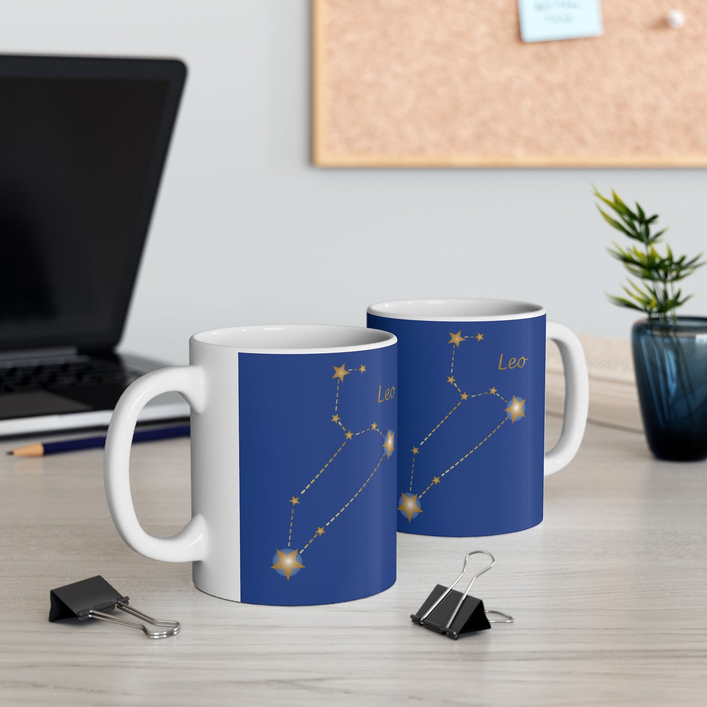 Leo Constellation Ceramic Mug - Astrology Coffee Cup, Zodiac Gift, Horoscope Mug, Star Sign Drinkware, Personalized Astrology