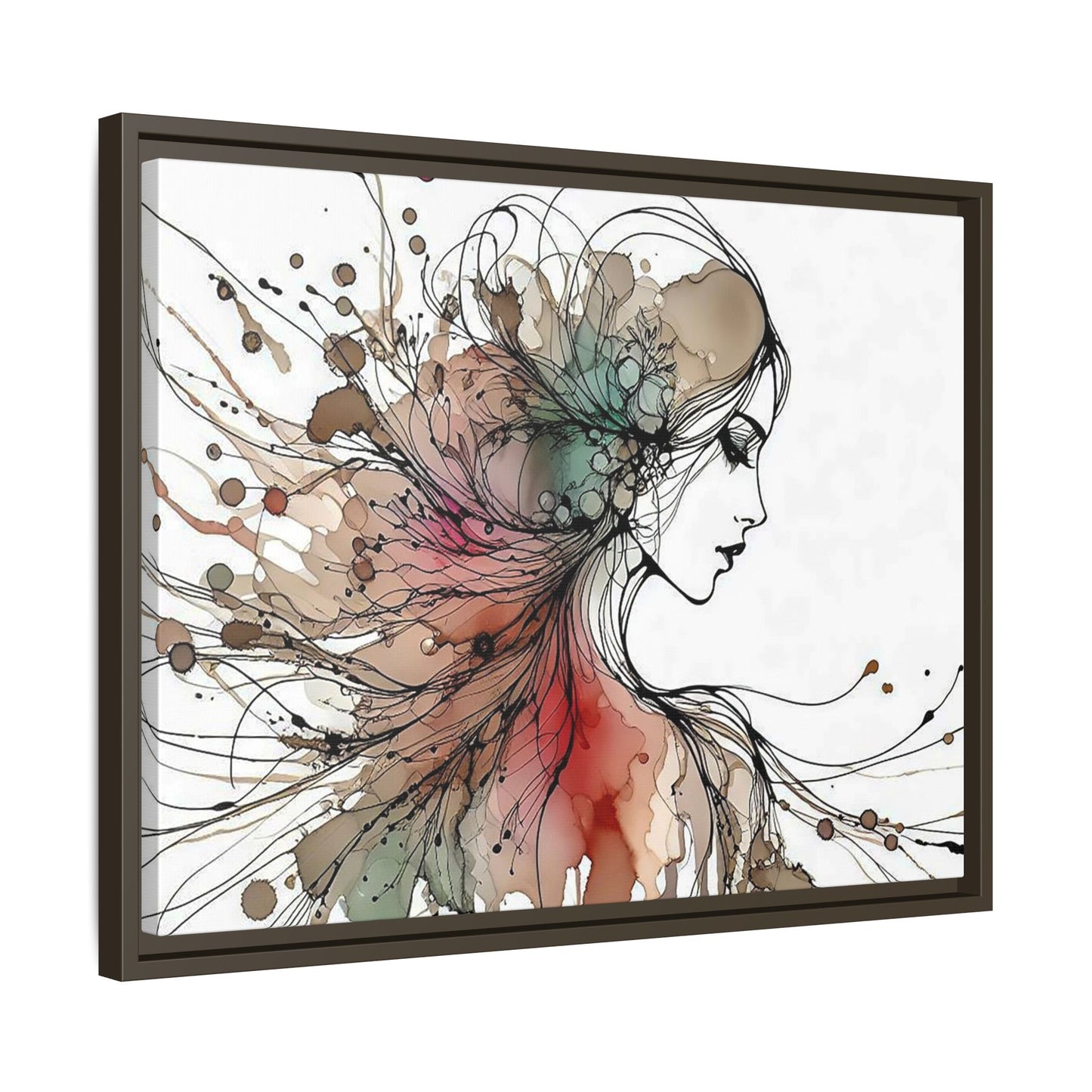 Matte Canvas, Framed (Multi-color) - Girl Whispers