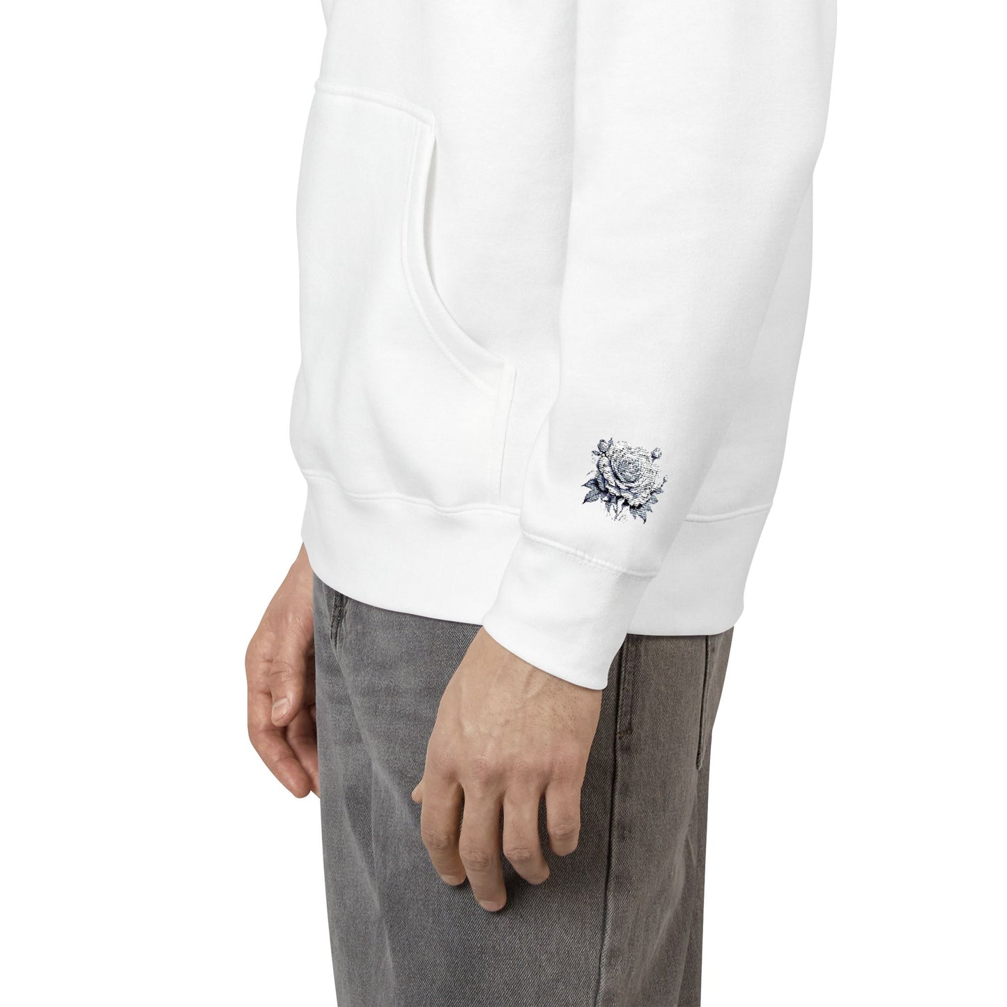 Floral Print Fleece Hoodie - Cozy Streetwear for All Seasons, Perfect Gift for Friends, Trendy Casual Wear, Spring Fashion