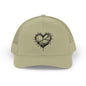 Heart-Shaped Love Snapback Trucker Cap, Adjustable Hat for Friends, Gifts for Couples, Valentine’s Day Cap, Casual Wear, Stylish Sun Hat