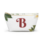 Copy of Personalized Floral Accessory Pouch, Makeup Bag, Gift for Her, Initial Pouch, Travel Organizer, Custom Cosmetic Bag