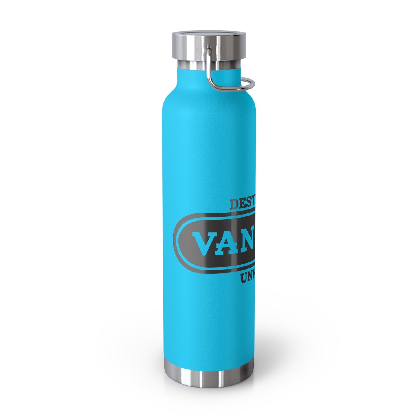 Travel-Inspired Copper Vacuum Insulated Bottle, Adventure, Outdoors, Hydration, Gift, Eco-Friendly