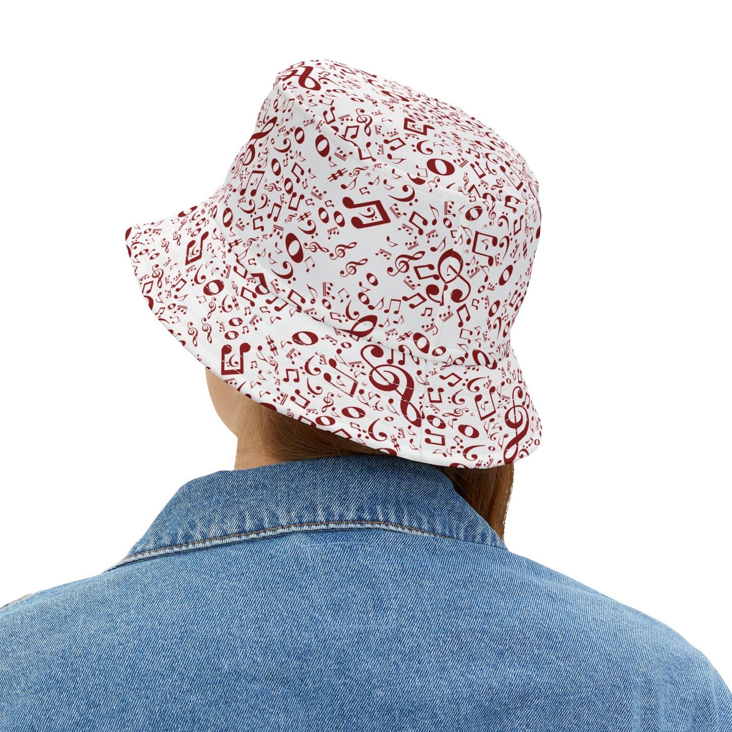 Musical Notes Bucket Hat for Music Lovers, Trendy Hat for Summer, Festival Accessory, Gift for Musicians, Unique Musician Gift