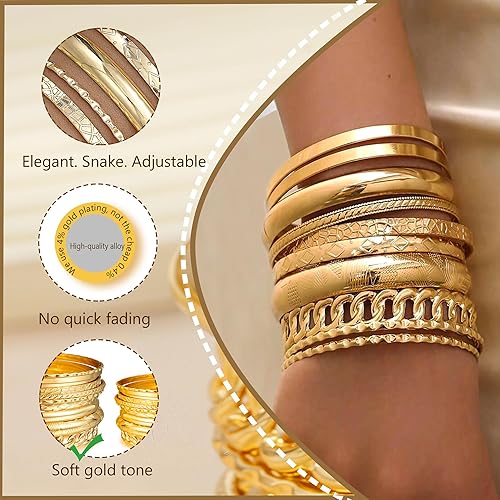 Gold Bangle Bracelets for Women