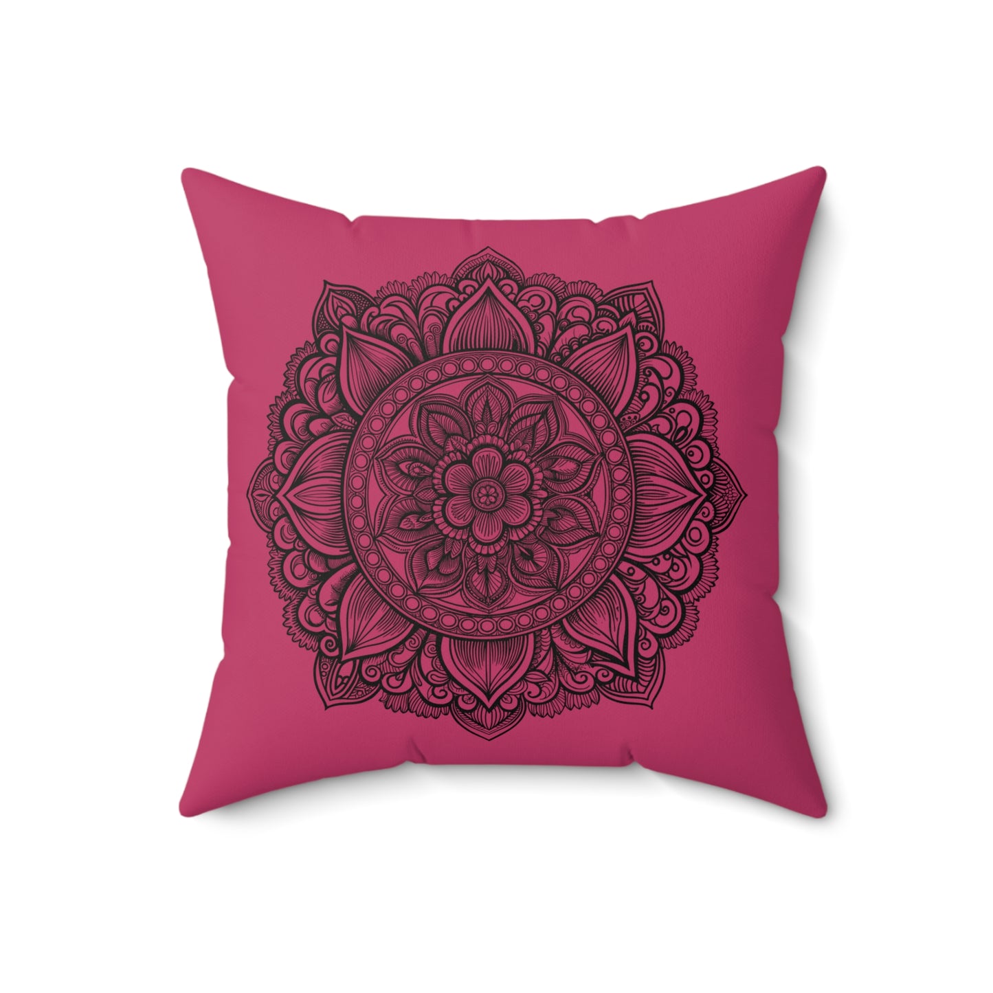 Bohemian Mandala Pillow, Decorative Throw Cushion for Relaxation, Home Decor, Gift for Her, Meditation Accessory