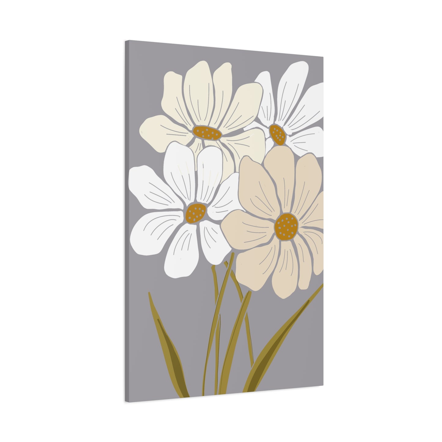 Copy of Copy of Matte Canvas, Stretched, 1.25" Tulips Pink and Purple Flowers