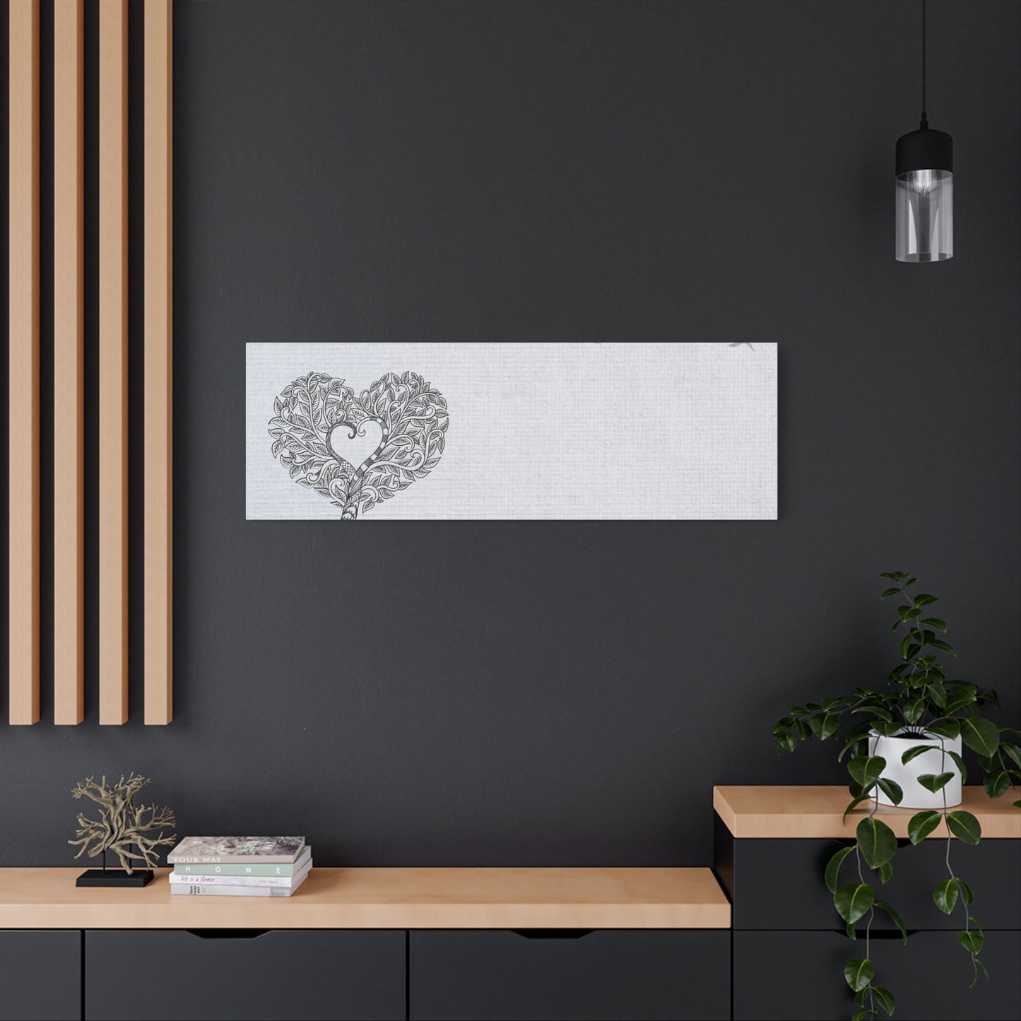 Matte Canvas, Stretched, 1.25" - Heart Tree