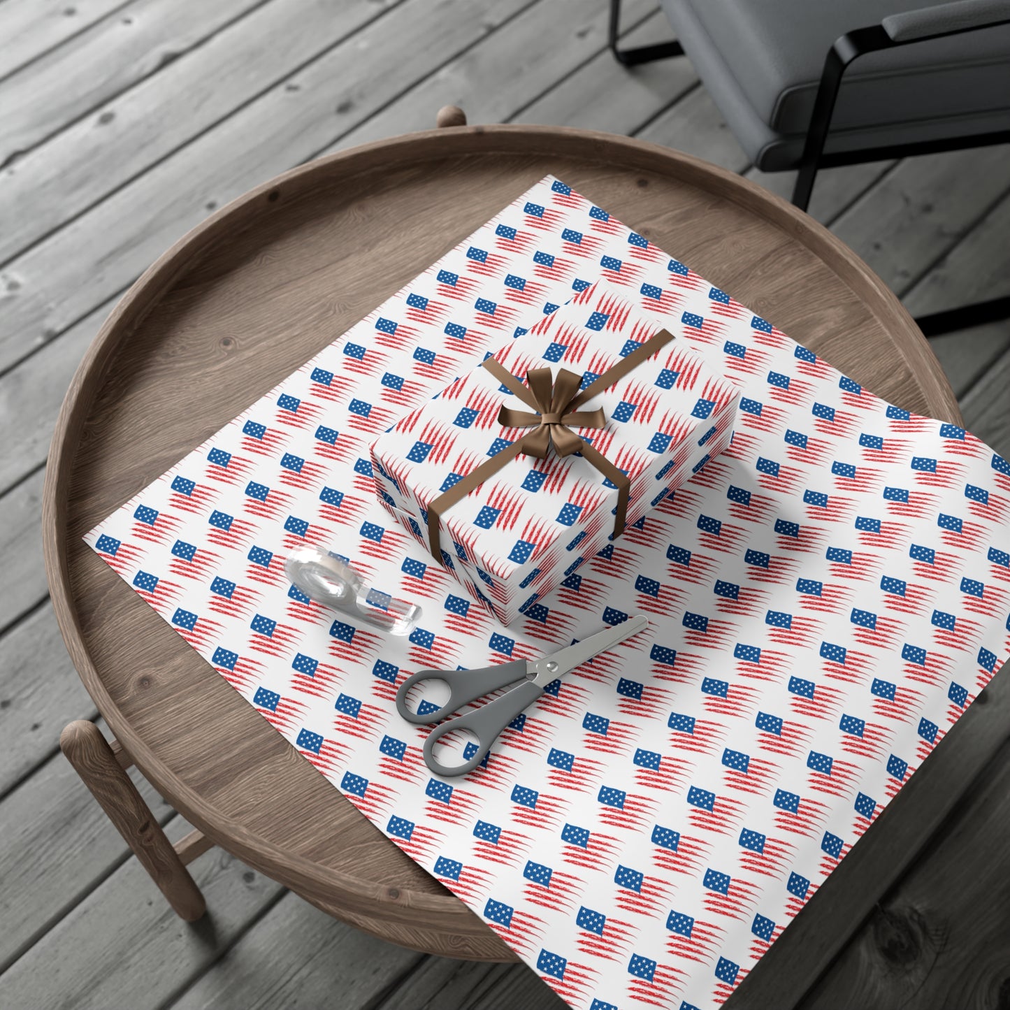 Festive Gift Wrap Paper - Patriotic Design for All Occasions, USA Flag Gift Wrap, Party Supplies, Holiday Wrapping Paper, Independence [...]