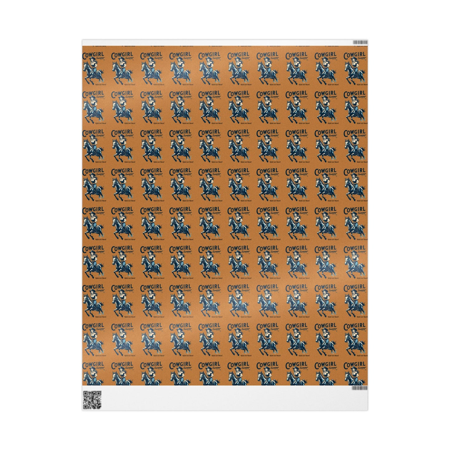 Cowgirl-Themed Wrapping Paper, Perfect for Birthdays, Holidays, Gift Wrapping, Western Parties, Unique Cowgirl Gifts