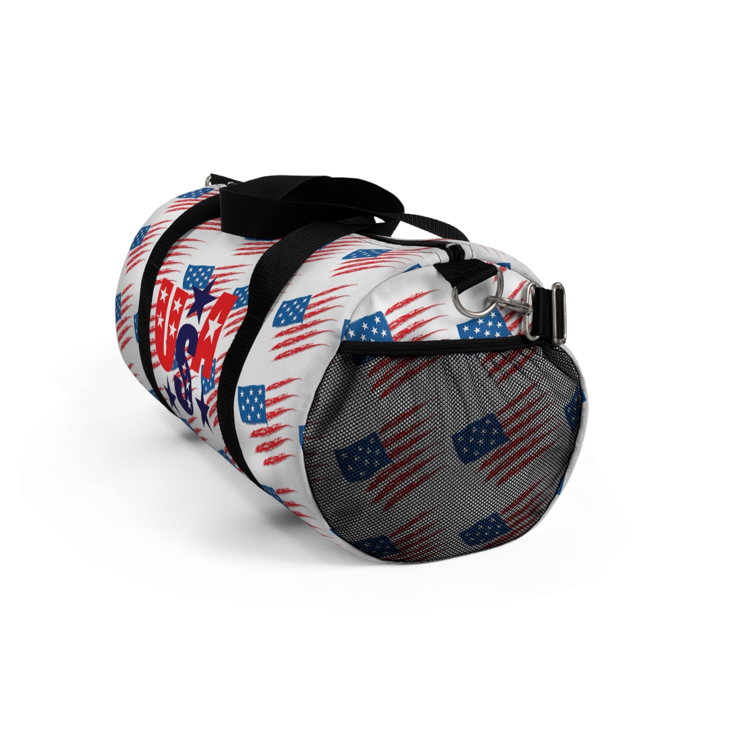 Patriotic Duffel Bag, Sports Gear, Travel Bag, Gym Bag, Fourth of July Gift, American Flag Design
