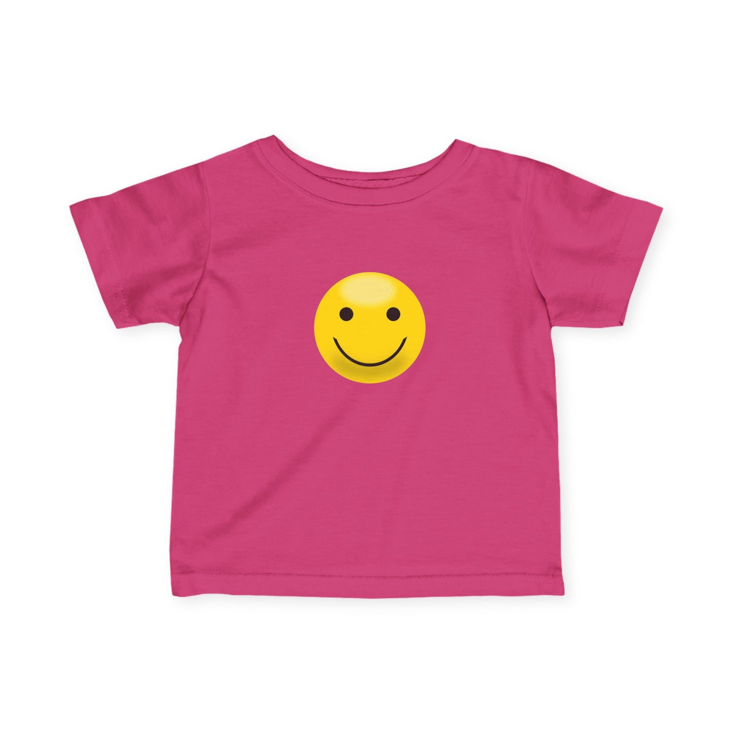 Cute Infant T-Shirt with Smiley Face, Baby Tee, Toddler Clothing, Personalized Gift, Cute Baby Outfit, Summer Wear