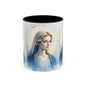 Serene Virgin Mary Accent Coffee Mug