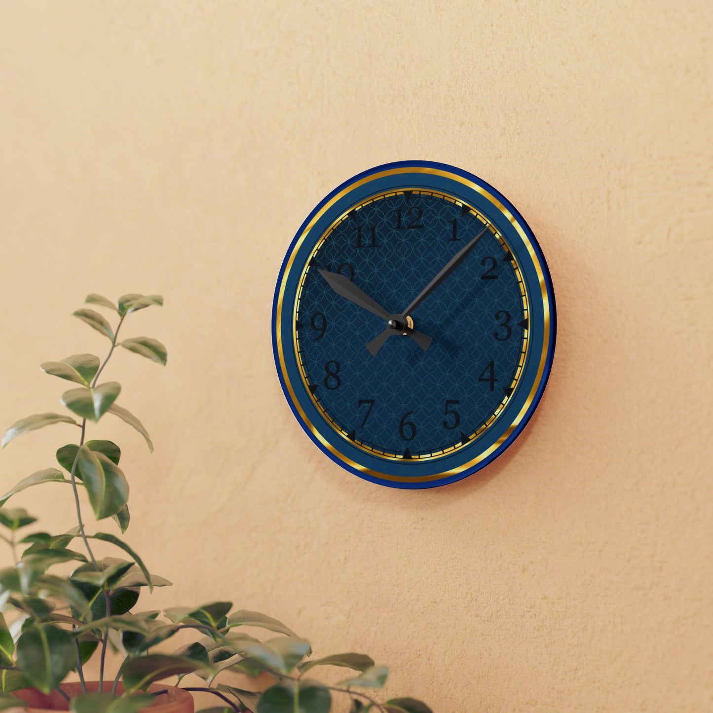 Elegant Acrylic Wall Clock, Stylish Home Decor, Modern Wall Art