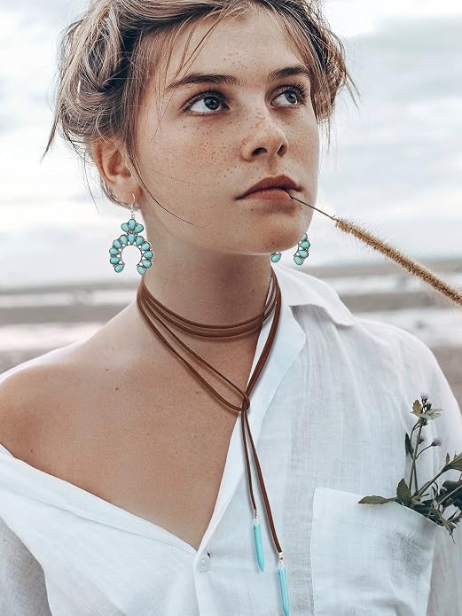 3 Pcs Western Jewelry for Women Bohemian Turquoise Jewelry Set Women Country