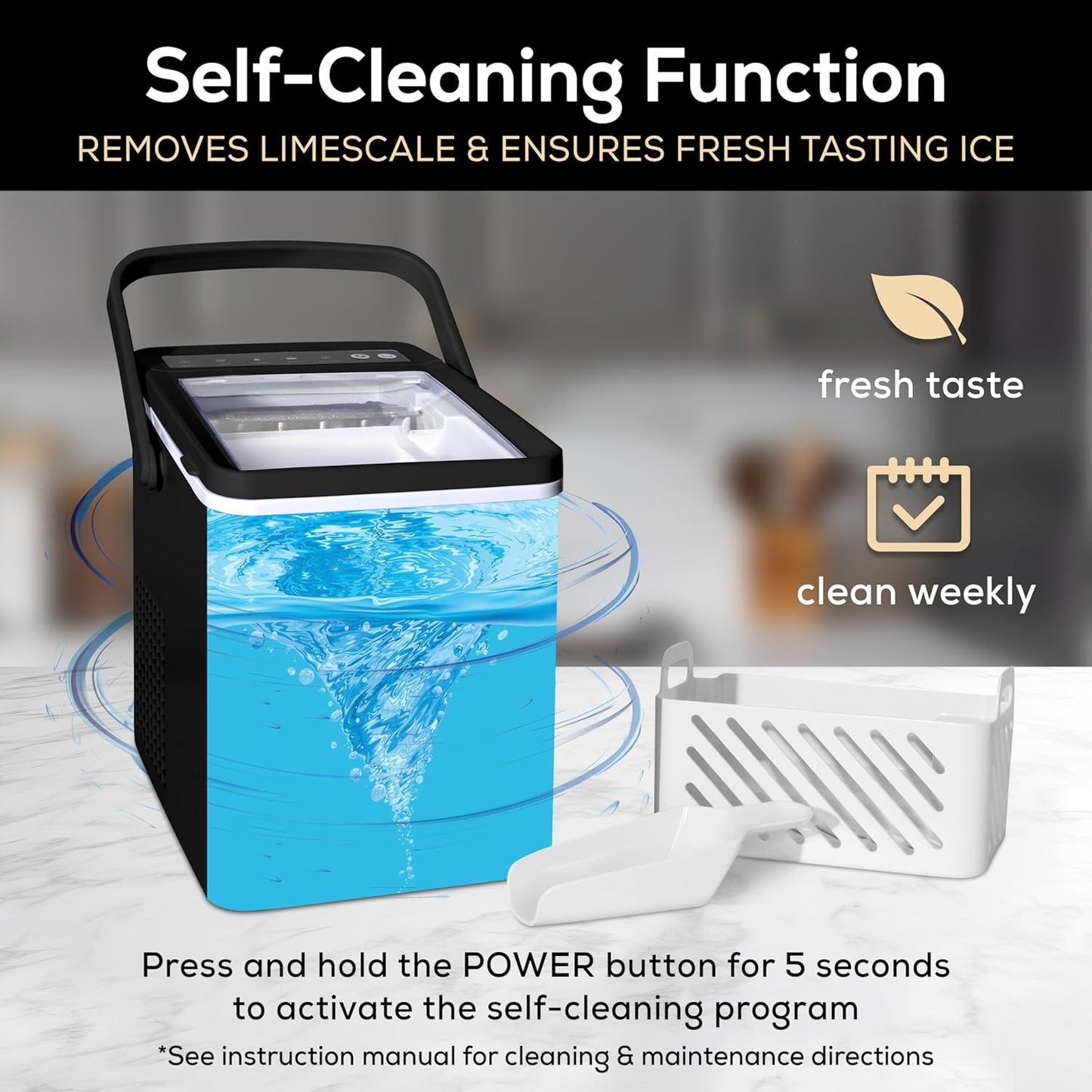Igloo Premium Self-Cleaning Countertop Ice Maker Machine