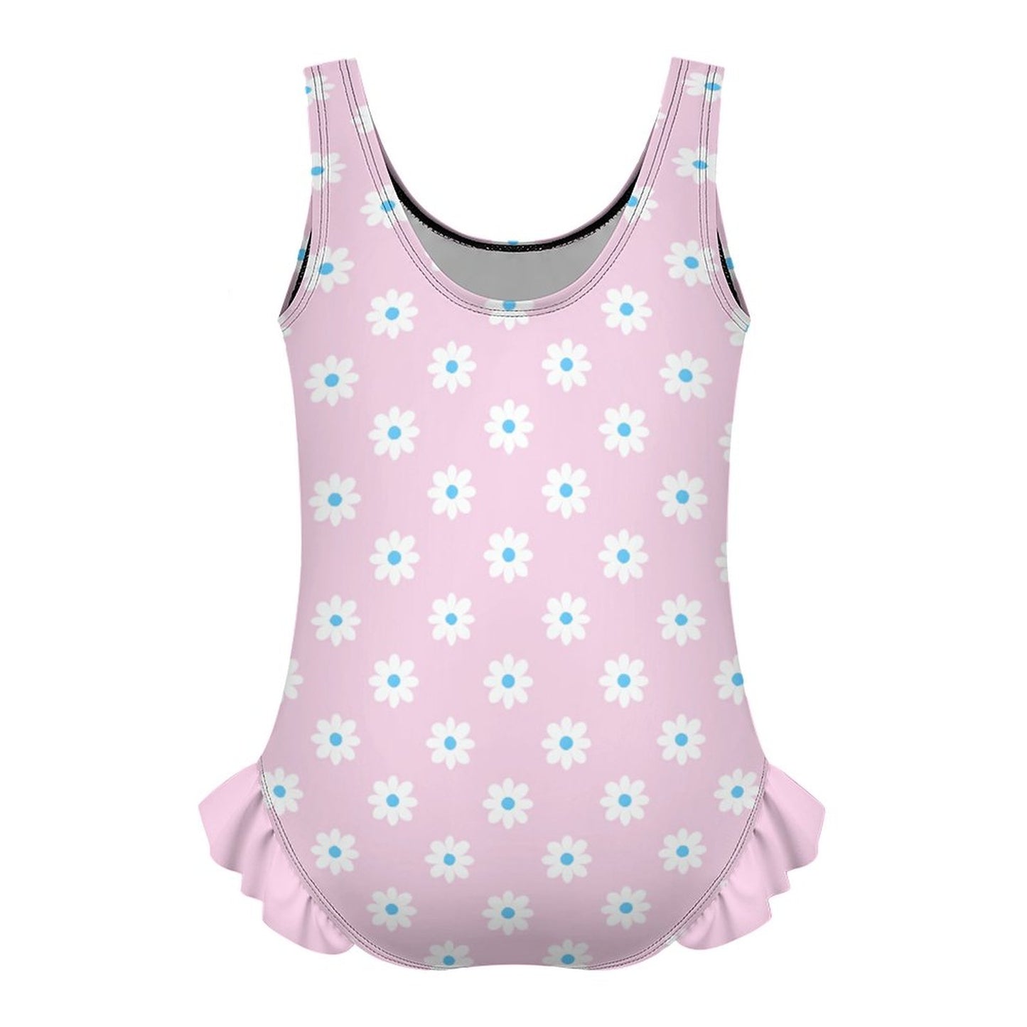 Girls Ruffle Trim One Piece Swimwear Daisy