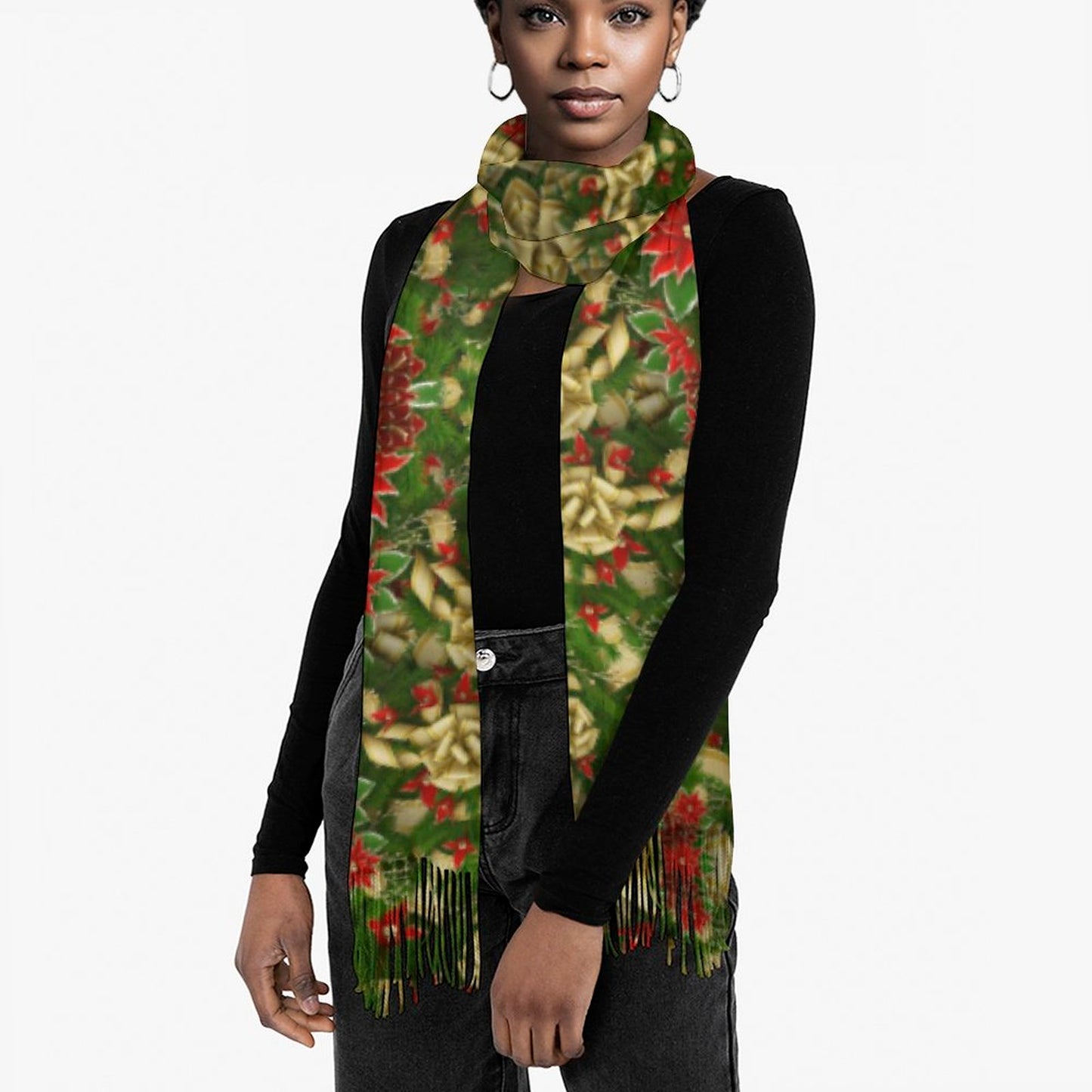 Cashmere-like Tassel Scarf