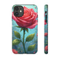 Floral Phone Case, Tough Cases with Elegant Rose Design, Stylish iPhone Cover, Rose Flower Gift for Nature Lovers, Unique Mobile Accessories