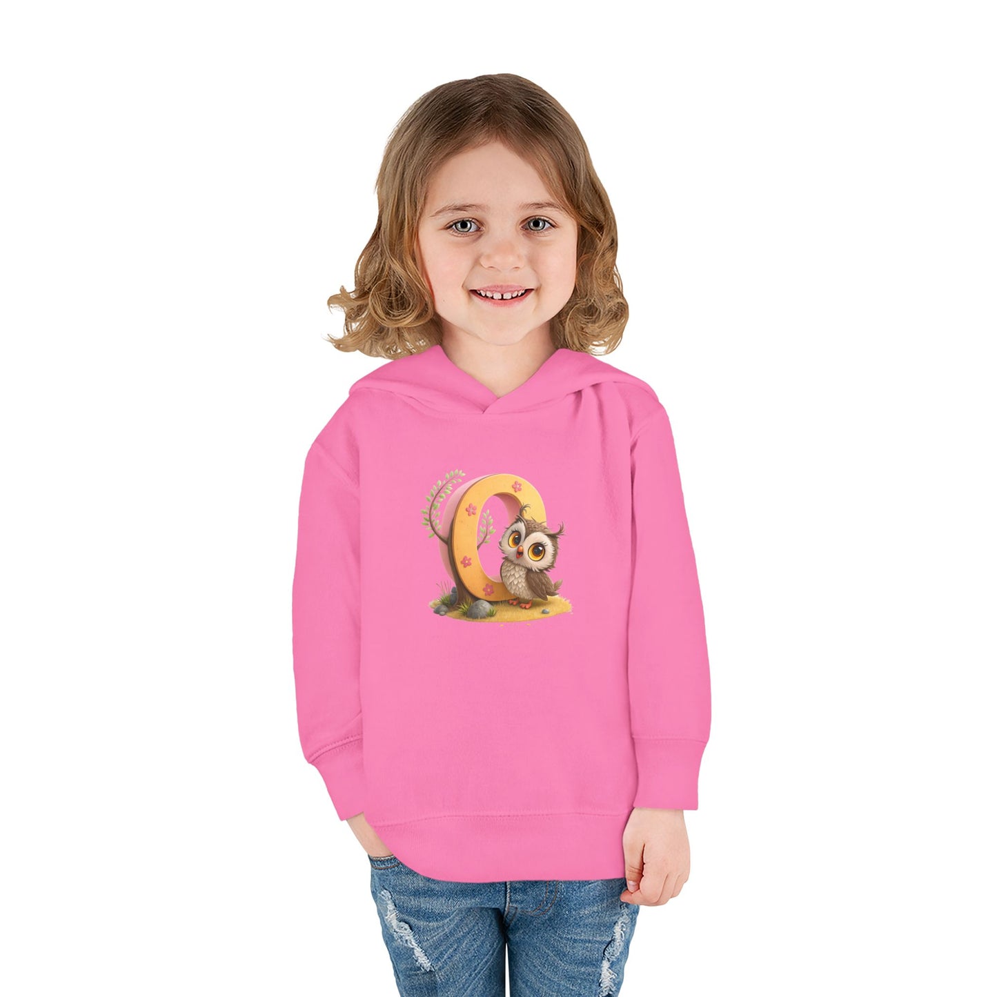 Adorable Toddler Owl Pullover Fleece Hoodie, Cute Kids Hoodie, Owl Design, Cozy Toddler Apparel, Perfect for Gifts and Playtime