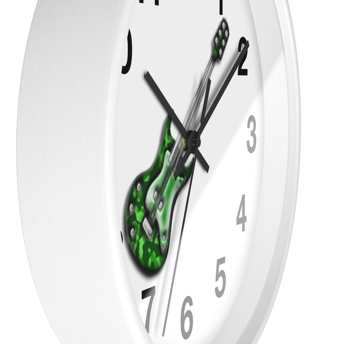 Guitar Wall Clock - Musicians Gift, Home Decor, Music Room Accessory, Timeless Instrument Art, Unique Bedroom Decor