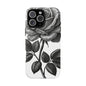 Elegant Floral Phone Case - Tough Cases, Black Rose Design, Floral Phone Cover, Stylish Phone Accessory, Gift for Her, Mother's Day