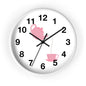 Charming Teapot Wall Clock, Home Decor, Kitchen Gift, Cute Coffee Time, Tea Lover's Gift, Pink Polka Dot Design