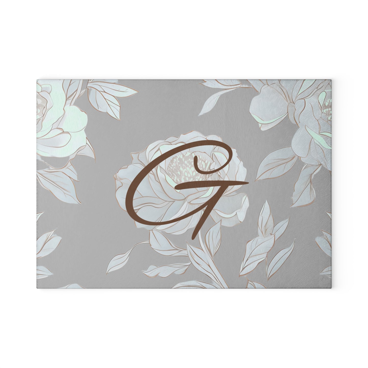 Personalized Floral Glass Cutting Board, Monogram Kitchen Decor, Custom Gift for Home Chef, Wedding Gift, Housewarming Present, [...]