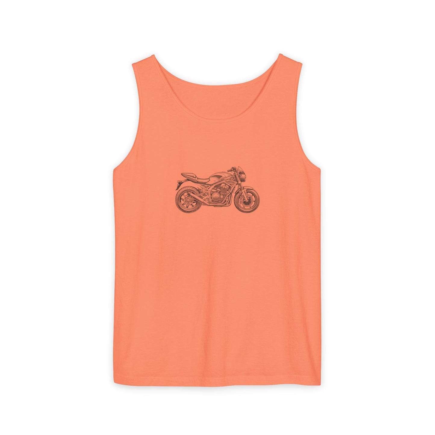 Motorcycle Lover's Unisex Garment-Dyed Tank Top, Biker Apparel, Casual Summer Shirt, Gift for Him or Her, Adorable Motorcycle Graphic, [...]