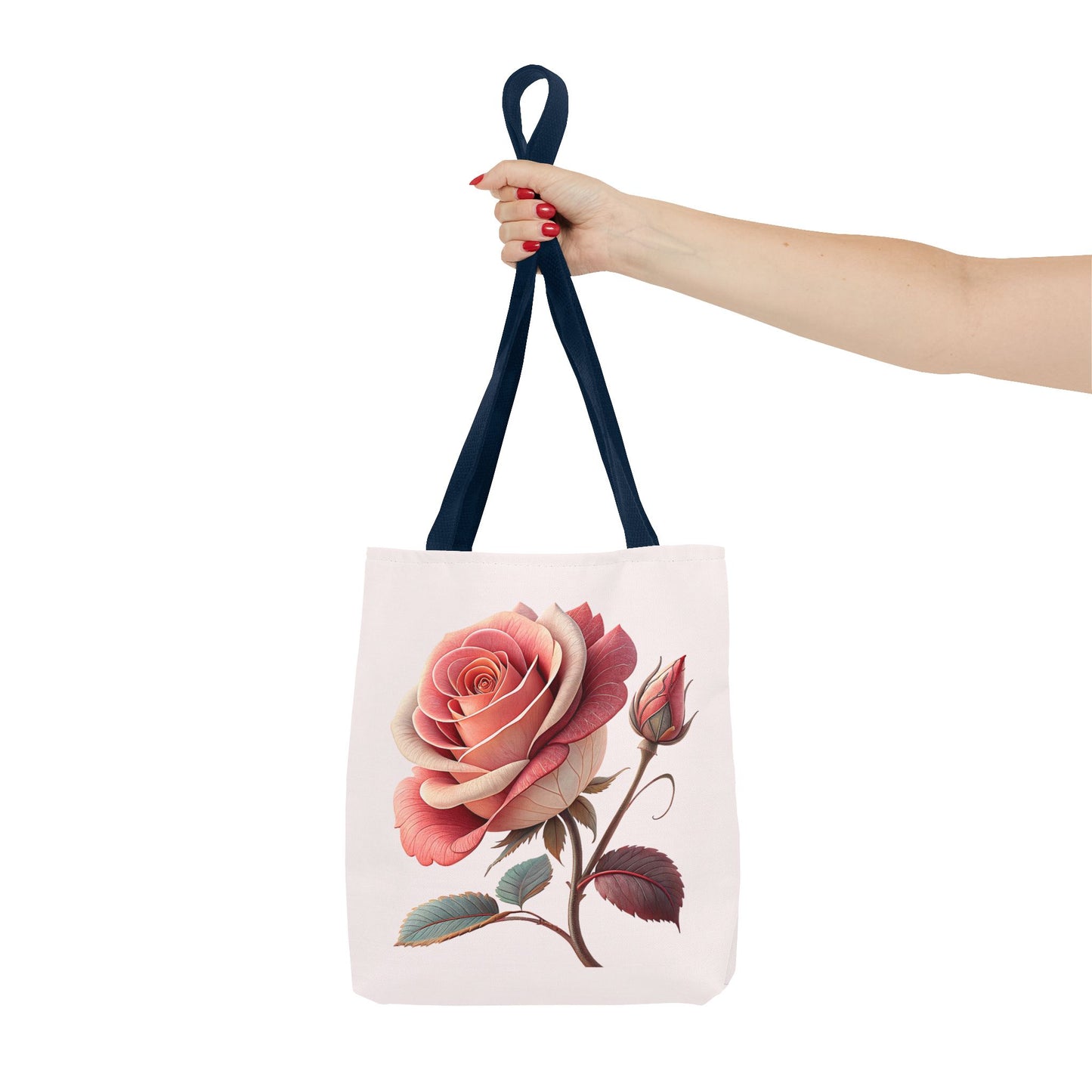 Romantic Floral Tote Bag, Rose Design, Chic Bag, Stylish Carryall, Perfect Gift for Her, Everyday Use, Eco-Friendly