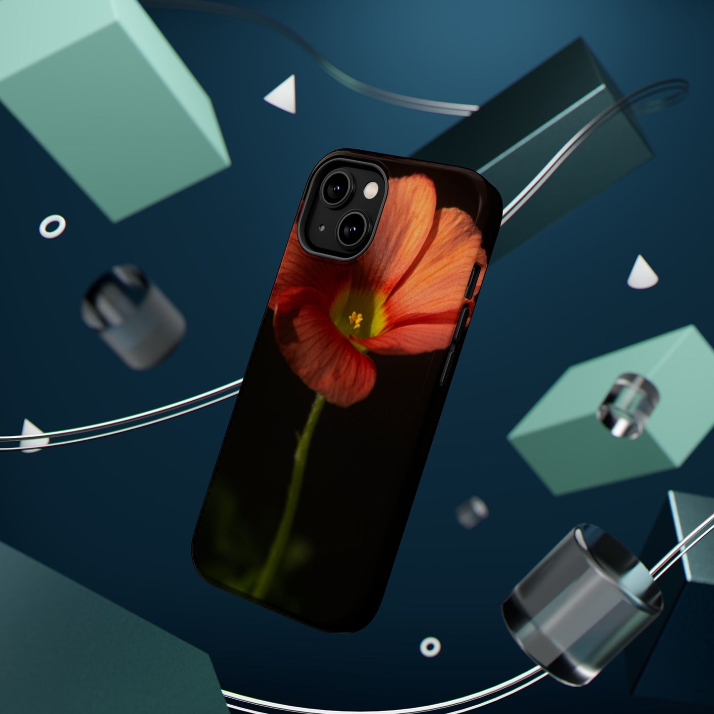 Poppy Bloom Magnetic Impact Phone Case — Slim Protective Floral Design