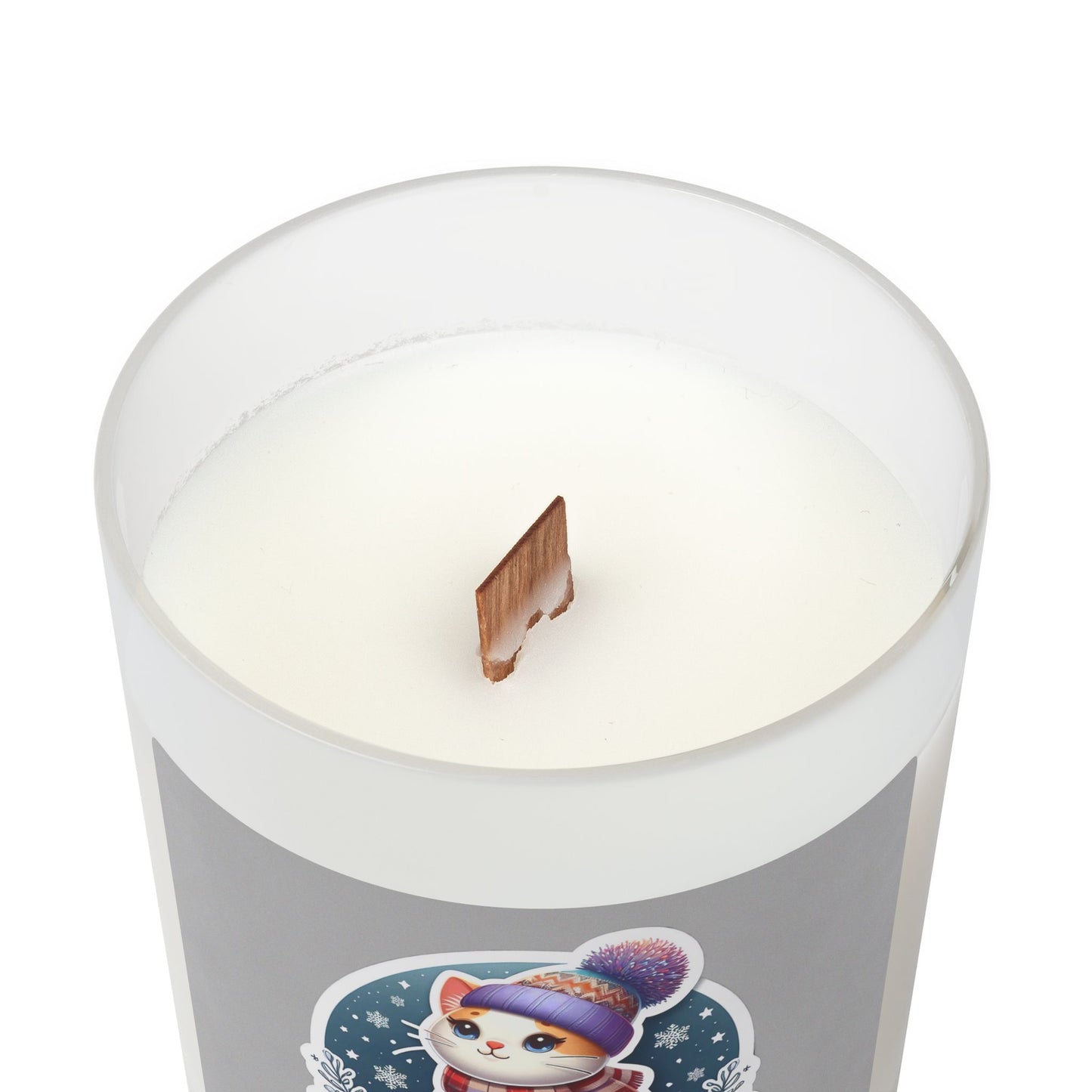 Cozy Cat Candle, Winter Vibes, Hand Poured Fragrance, Cat Lover Gift, Holiday Decor, Relaxation, Home Fragrance