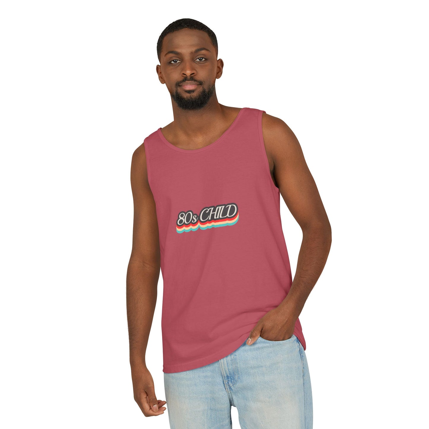 80s Child Unisex Tank Top | Retro Summer Wear, Vintage Style Shirt, Gift for 80s Lovers, Bohemian Fashion, Nostalgic Apparel
