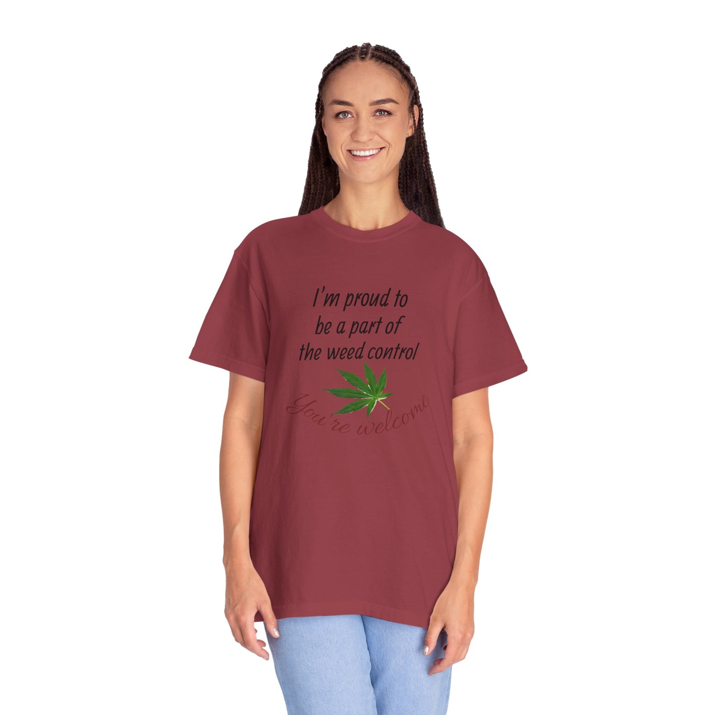 Proud Weed Control Unisex T-shirt, Cannabis Enthusiast Gift, Stoner Humor Tee, Eco-Friendly Apparel, Perfect for 420 Celebrations