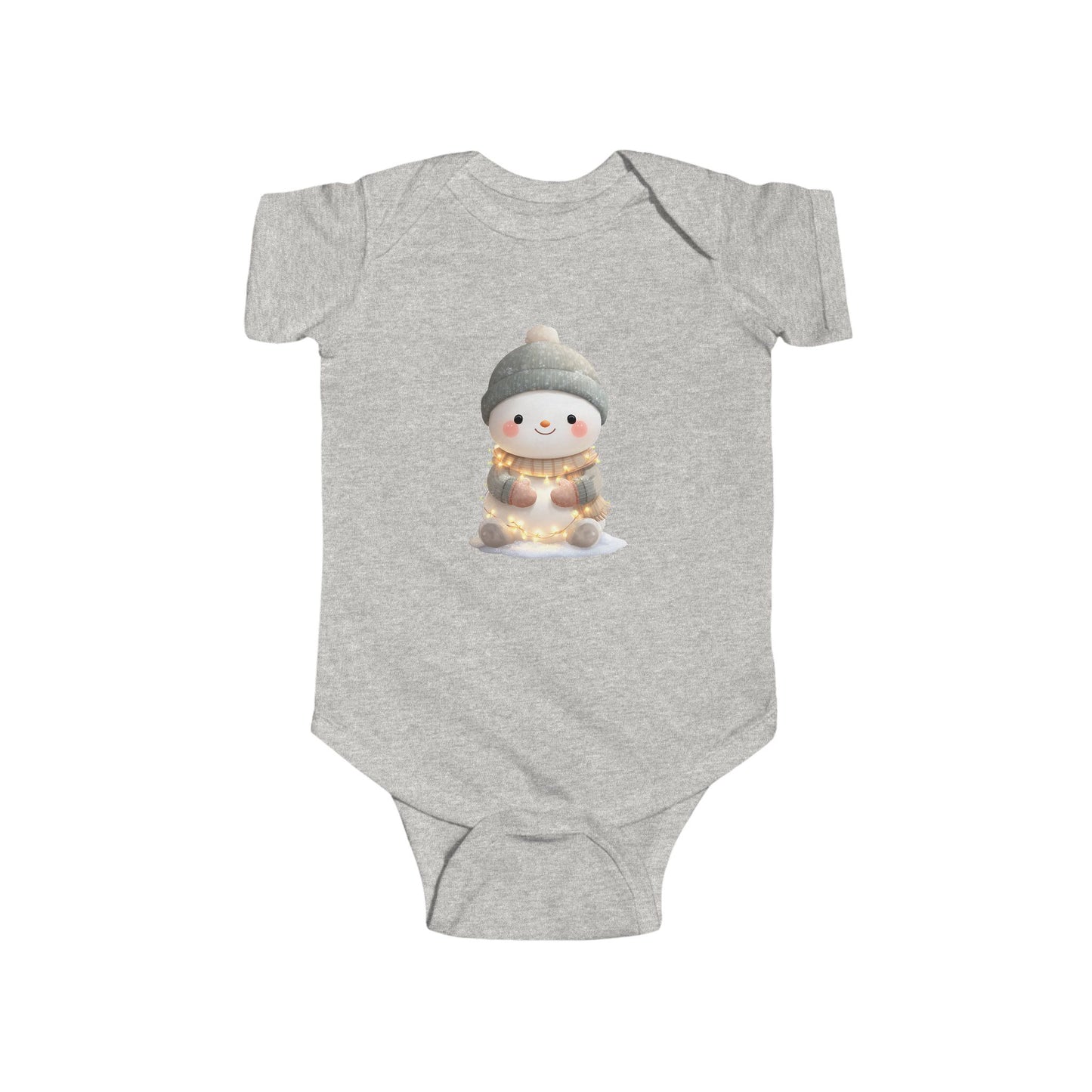 Adorable Winter Snowman Infant Bodysuit, Cute Baby Outfit, Holiday Gift, Seasonal Wear, Baby Shower Present
