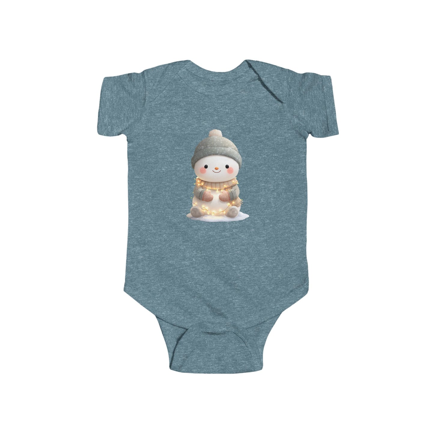 Adorable Winter Snowman Infant Bodysuit, Cute Baby Outfit, Holiday Gift, Seasonal Wear, Baby Shower Present