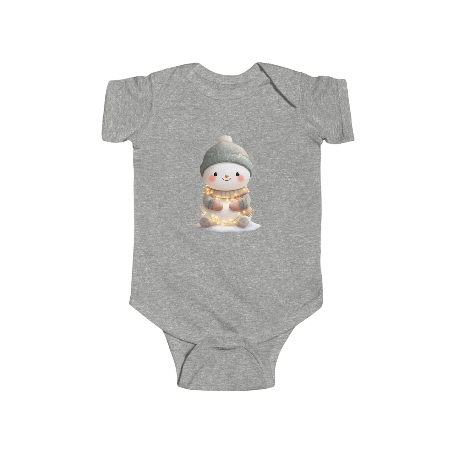 Adorable Winter Snowman Infant Bodysuit, Cute Baby Outfit, Holiday Gift, Seasonal Wear, Baby Shower Present